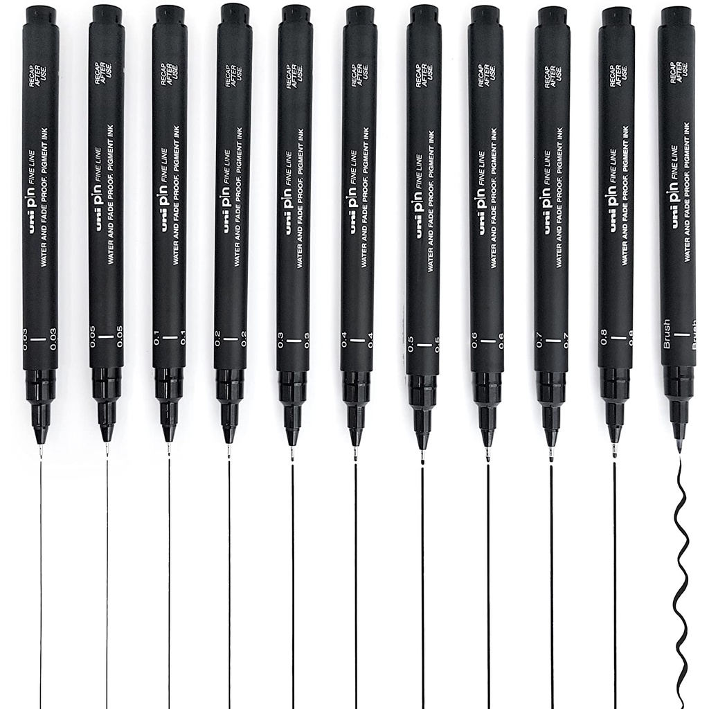 Bút line đi nét UNIPIN 200 Nhật Bản kháng nước