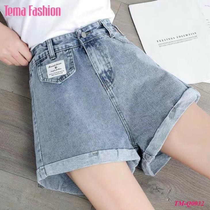 Quần short nữ TEMA - Quần short jean cách điệu gấu xắn nữ siêu đẹp