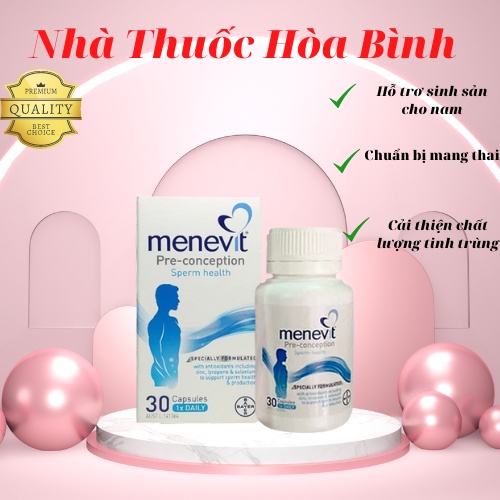 -Viên uống MENEVIT- Viamin tổng hợp cho nam giới 90 viên của Úc_mẫu mới