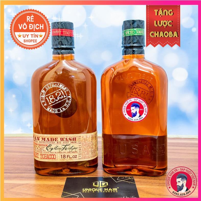 Sữa Tắm Gội 18.21 Man Made Wash Spiced Vanilla 510ml