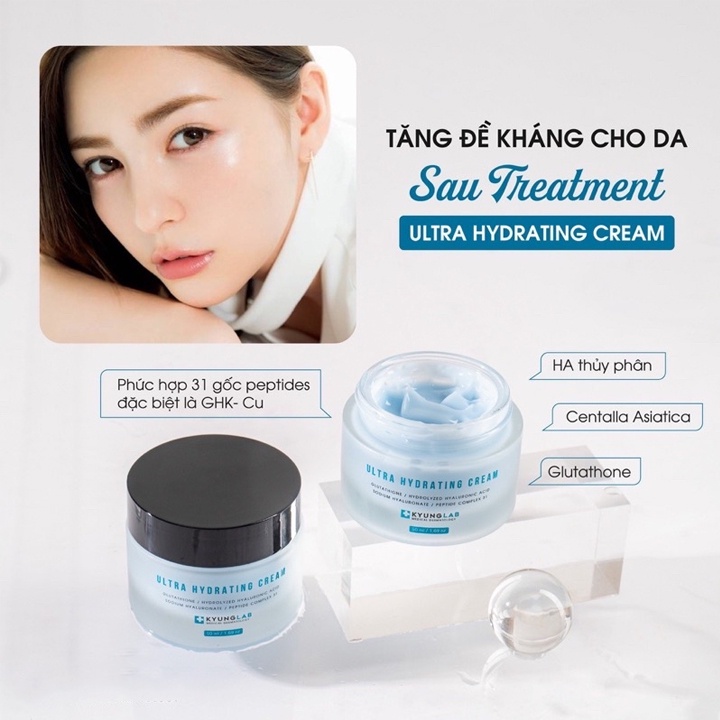 Kem dưỡng ẩm Ultra Hydrating Cream Kyung Lab 50ml Hàn Quốc Mit Beauty phục hồi dưỡng trắng da