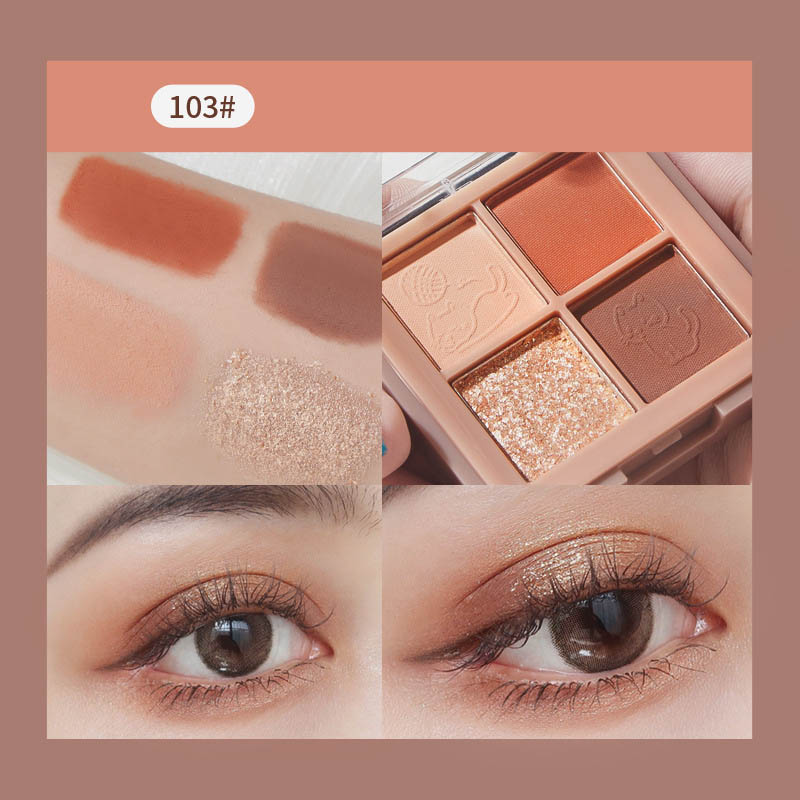 Bảng Phấn Mắt Kiss Beauty Nhiều Màu Lì/ Nhũ Kháng Nước Dễ Dùng