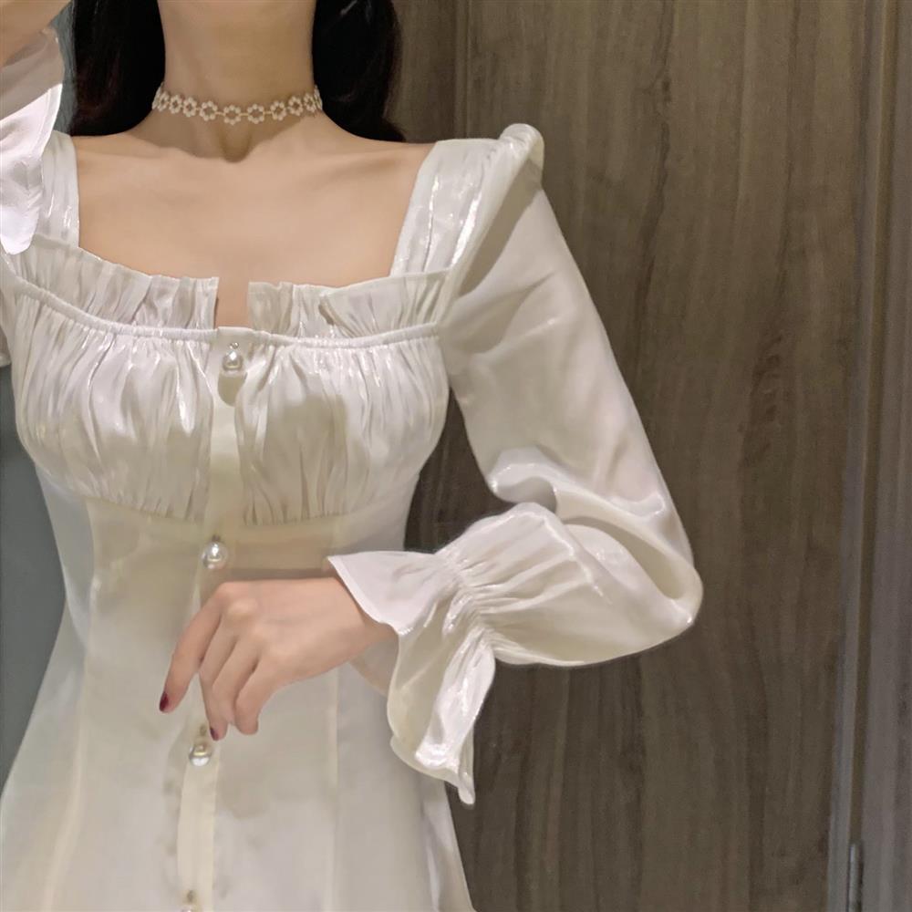 Đầm Xòe Cổ Vuông Thiết Kế Đơn Giản Thanh Lịch Cho Nữ | BigBuy360 - bigbuy360.vn