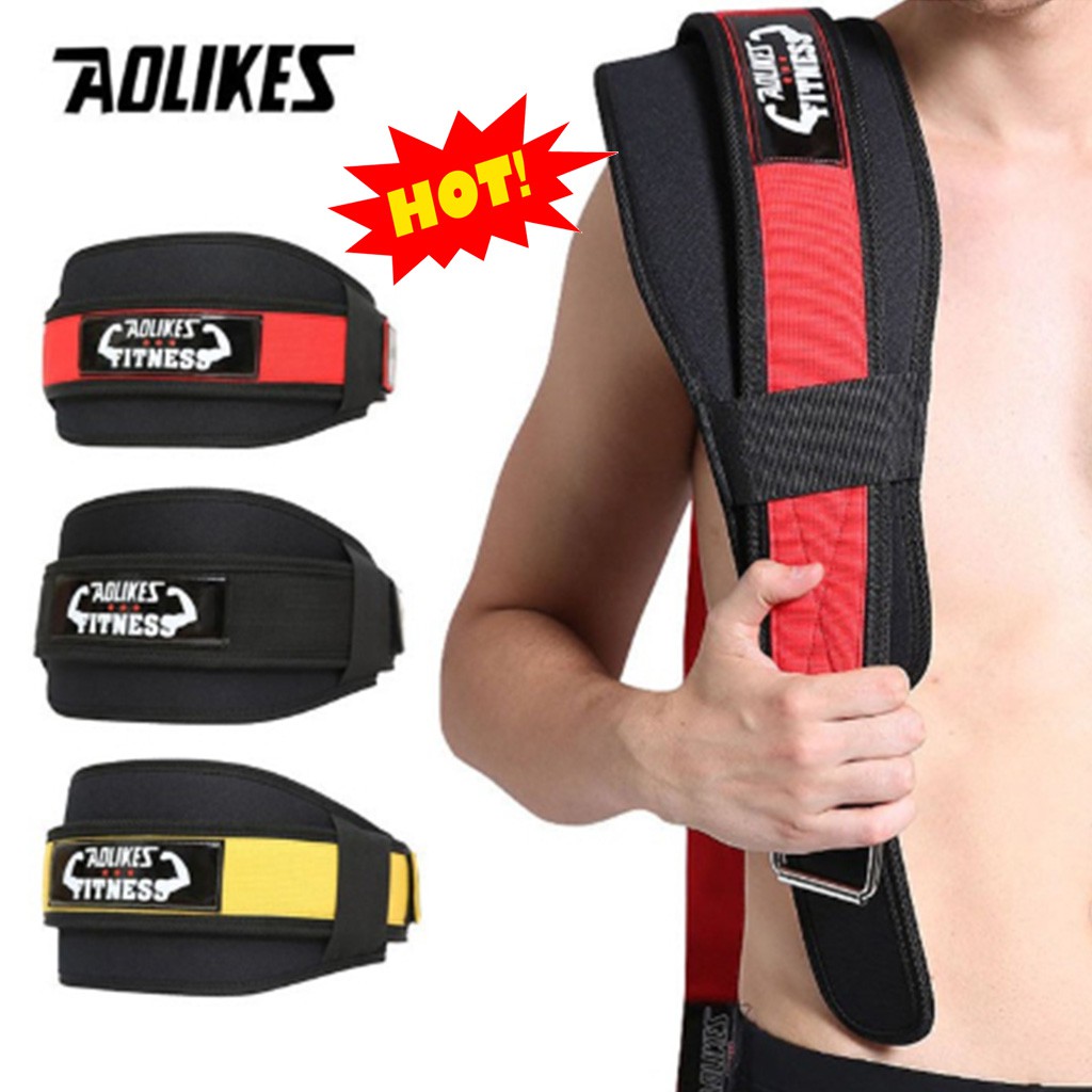 Đai lưng mềm Aolikes tập gym, phụ kiện thể thao Chính Hãng Aolikes 7983