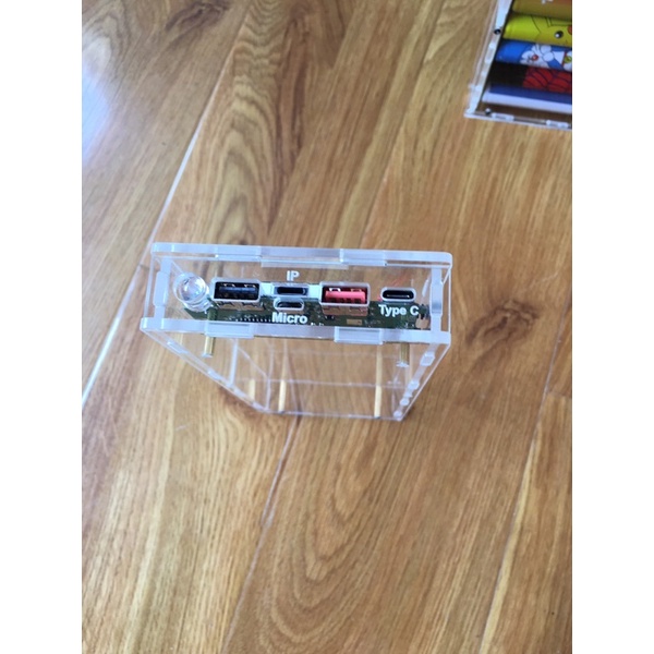 Box mica không mạch 6-16 cell 18650 qc 3.0
