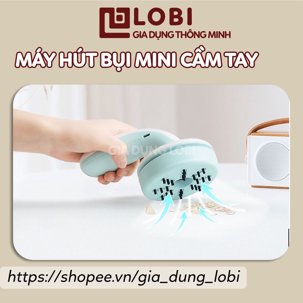 Máy hút bụi cầm tay tích điện không dây vệ sinh bàn làm việc phím laptop máy tính tiện lợi