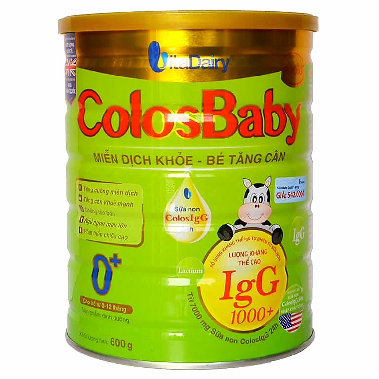 Sữa bột Colosbaby gold số 0+,1+,2+ 800g