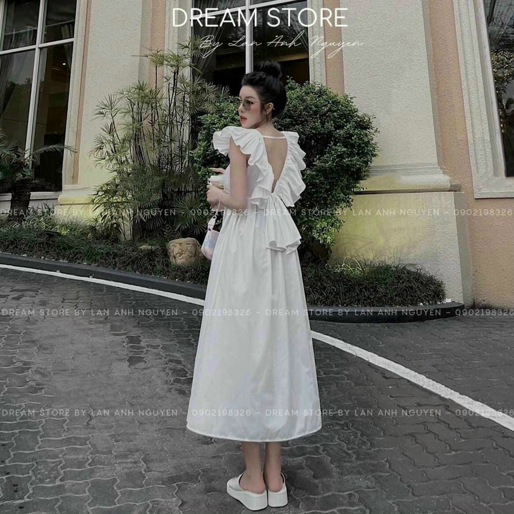 [9.9 Sales Freeship] Đầm maxi dáng dài đi biển, đầm tiểu thư cánh tiên có mút ngực dáng xòe nhiều màu sắc xinh xắn dx