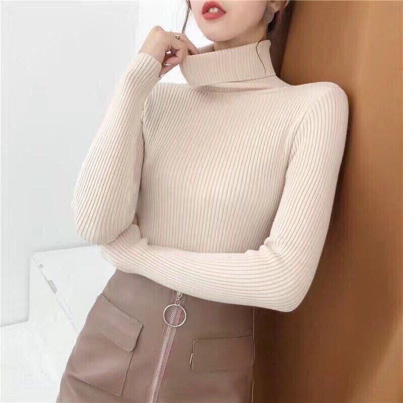 Áo Len Cổ Lọ Hot Hit 2019 Giá Cực Tốt Cho Chị EM