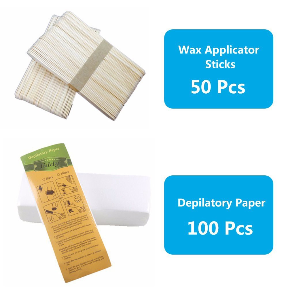 COMBO MÁY WAX LÔNG DEPILATORY+ GIẤY WAX+SÁP MẬT ONG | BigBuy360 - bigbuy360.vn