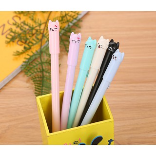 Bút xinh Quảng Châu Mèo con cute mực nước ( Xanh, Hồng, Đen , Trắng , Tím)
