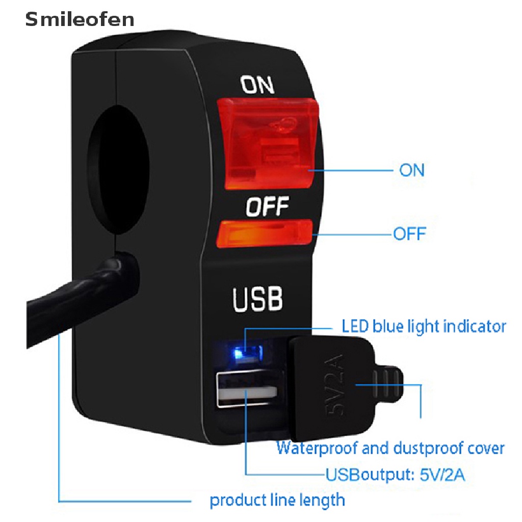 Công Tắc Đèn Pha LED 12V 3 Màu Trong Suốt Kèm Công Tắc Chuyên Dụng Cho Xe Mô Tô