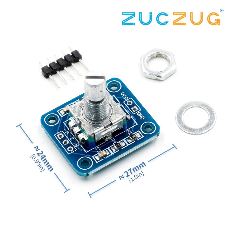 Rotary Encoder Module for Arduino Brick Sensor Development Audio Rotating Potentiometer Knob EC11