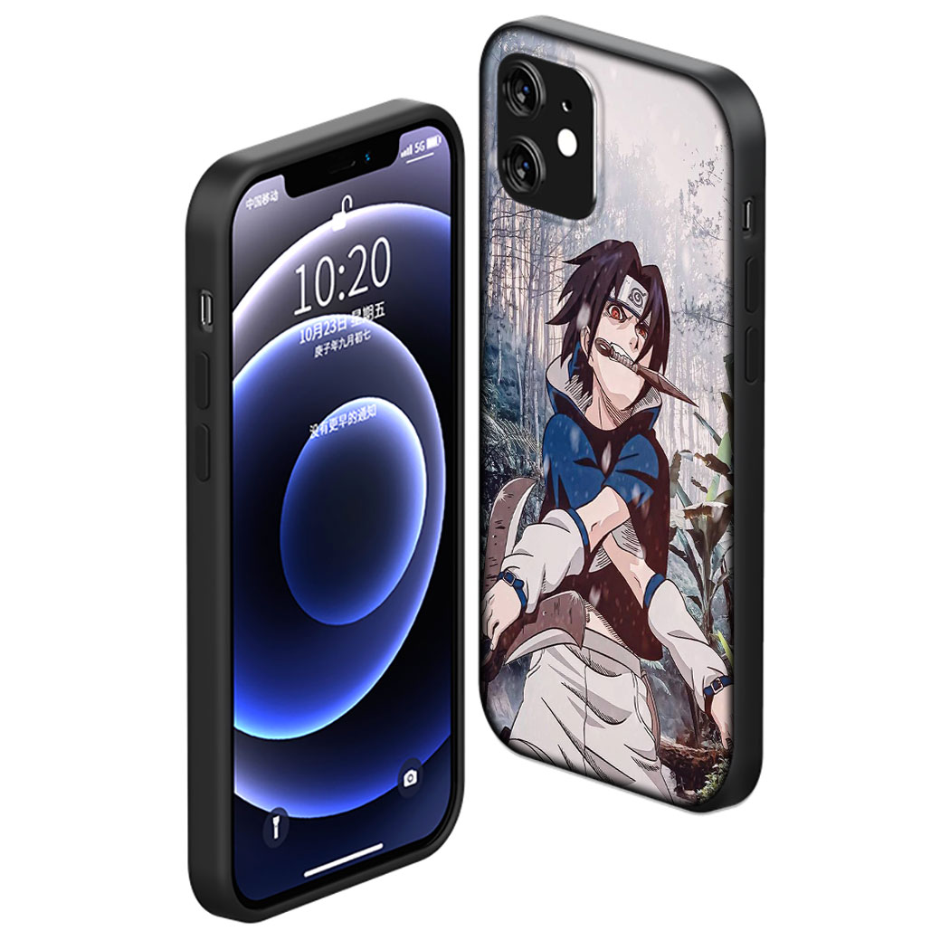 Ốp Điện Thoại Silicon Mềm Hình Pdd21 Naruto Vs Sasuke Cho Iphone 11 Pro Max Se 2020 12 Mini 12 Pro Max