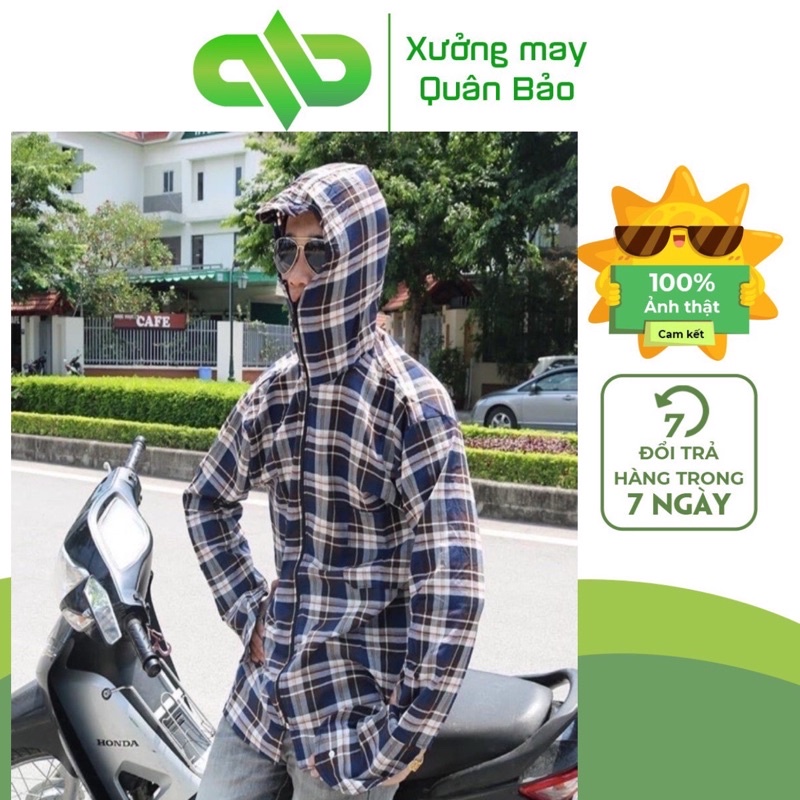 Áo Chống Nắng Kẻ Nam 1 Lớp BL Fashion