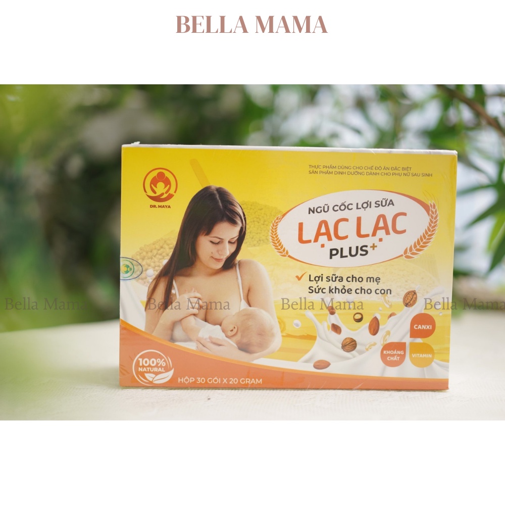 Ngũ Cốc Lợi Sữa Lạc Lạc Cho Mẹ Sau Sinh 600gram/30 Gói Bella Mama Phân Phối Chính Hãng