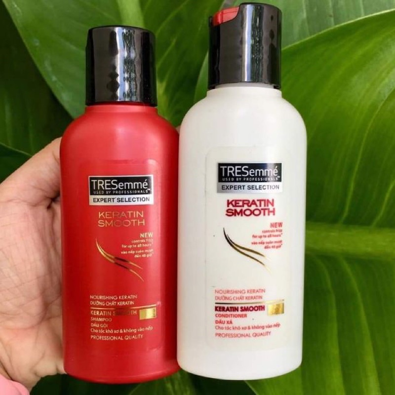 Bộ Gội Xả TRESemmé Keratin Vào Nếp Mượt Mà 70G/chai