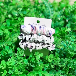 3 buộc tóc scrunchies mini