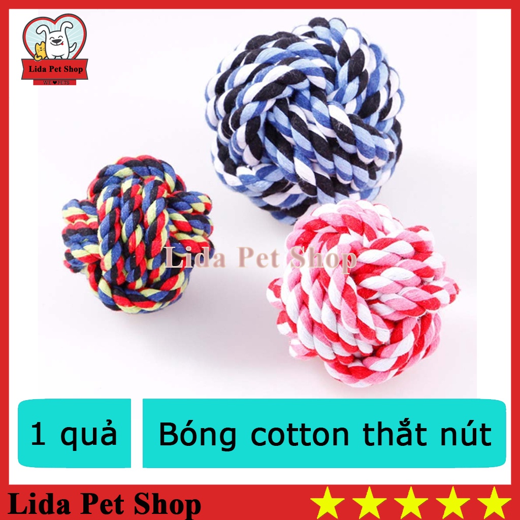 Bóng tết thừng- Đồ chơi cho chó mèo  - Lida Pet Shop