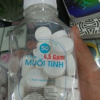 Muối tinh Nacl pha súc miệng (Lọ 50 viên)