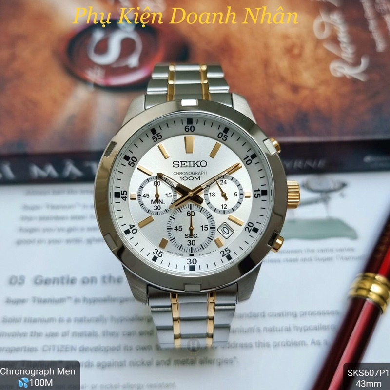 Đồng hồ Nam Seiko chronograph SKS607K1
