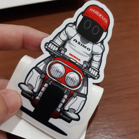 Sticker Dán Trang Trí Xe Hơi Asimo Ruckus Jdm