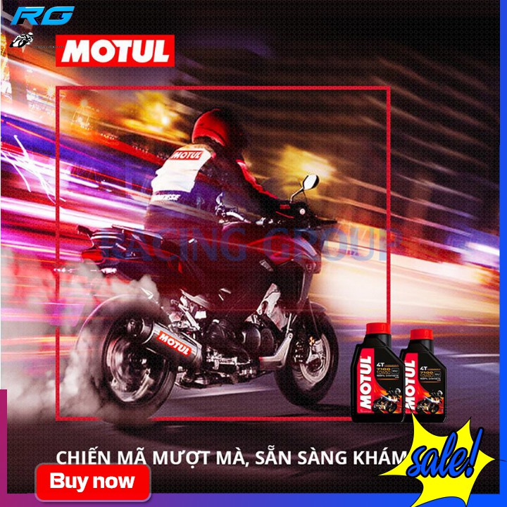 Nhớt Máy Chính Hãng Motul 7100 4T 10W50 1L - Nhớt Pháp Cao Cấp Dành Cho Xe Số Côn Tay Và Mô Tô