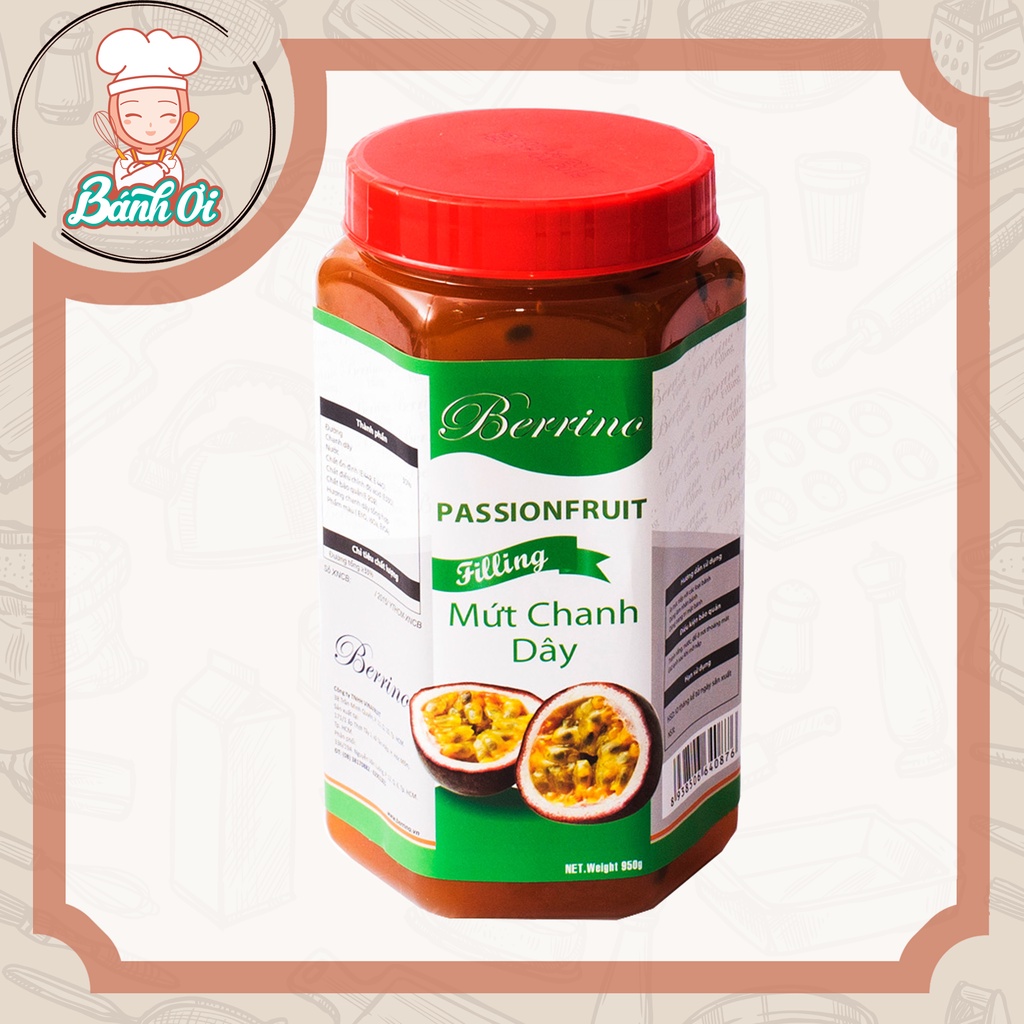 Mứt Chanh dây Berrino  950g