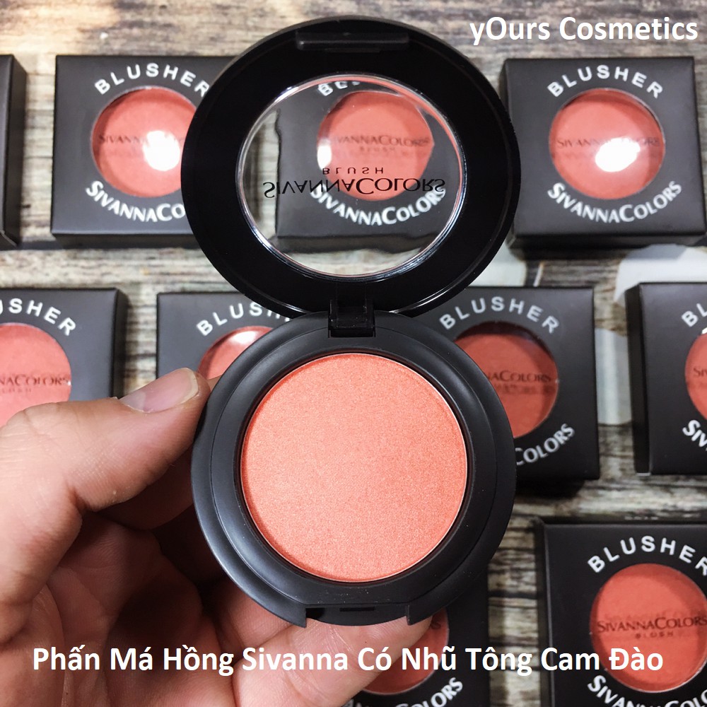 [Auth Thái] Phấn Má Hồng Sivanna Có Nhũ Tông Cam Đào 05 - Phấn Má sivanna có nhũ tone cam đào - má hồng tông tây sivanna | BigBuy360 - bigbuy360.vn