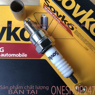Bugi xe máy 3 CHẤU Sovko (chân ngắn). Bugi chất lượng cao, ổn định ga, lợi xăng ONESHOP247