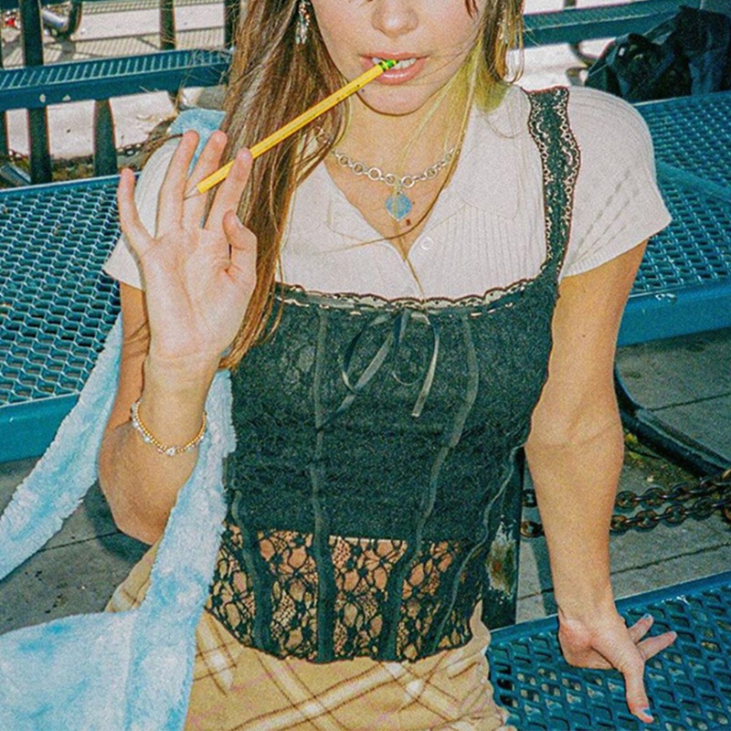 Áo Croptop Không Tay Cổ Vuông Màu Sắc Đơn Giản Phong Cách Retro Thời Trang Mùa Hè Cho Nữ | BigBuy360 - bigbuy360.vn