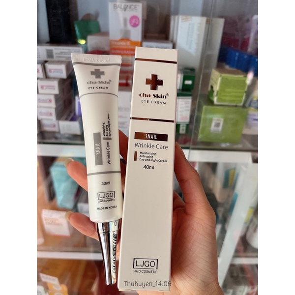 Kem Mắt Snail Wrinkle Care Cha Skin