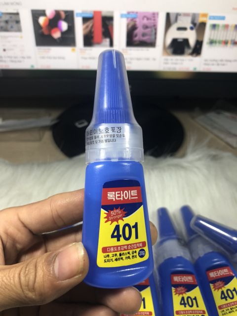 Keo 401 Byb Chính Hãng. Gắn Móng Gải Siêu Chắc. Lọ To 20G