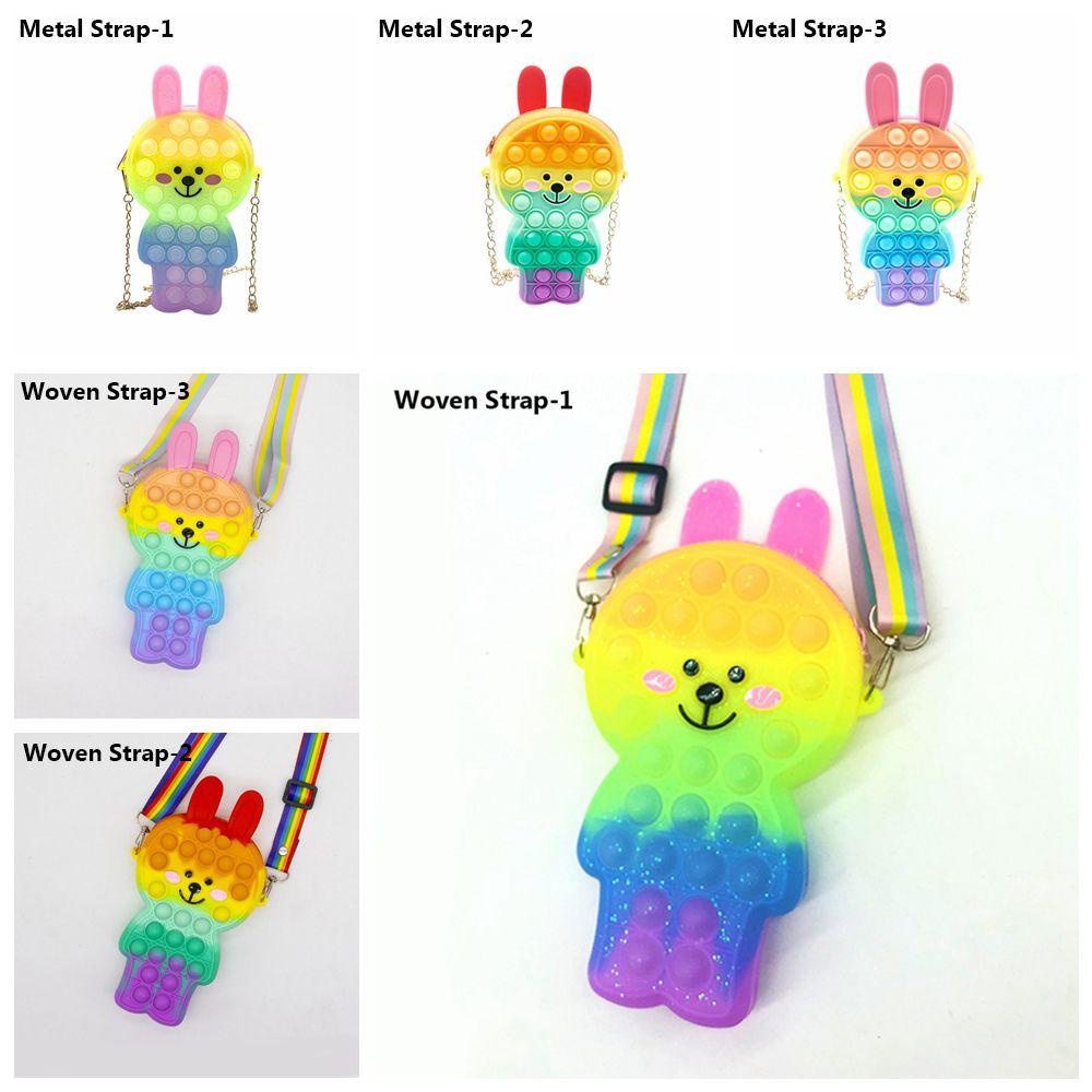 MIHAN1 Túi Xách Tay Đựng Điện Thoại / Tiền Xu Bằng Silicone Giúp Giảm Căng