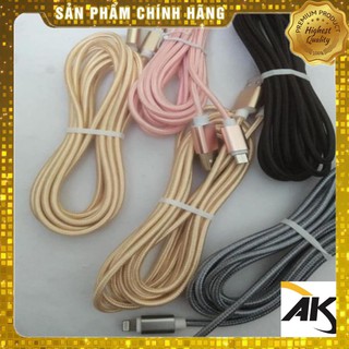 ⚡Cáp sạc dây dù dài 3m dành cho iphone và sam sung