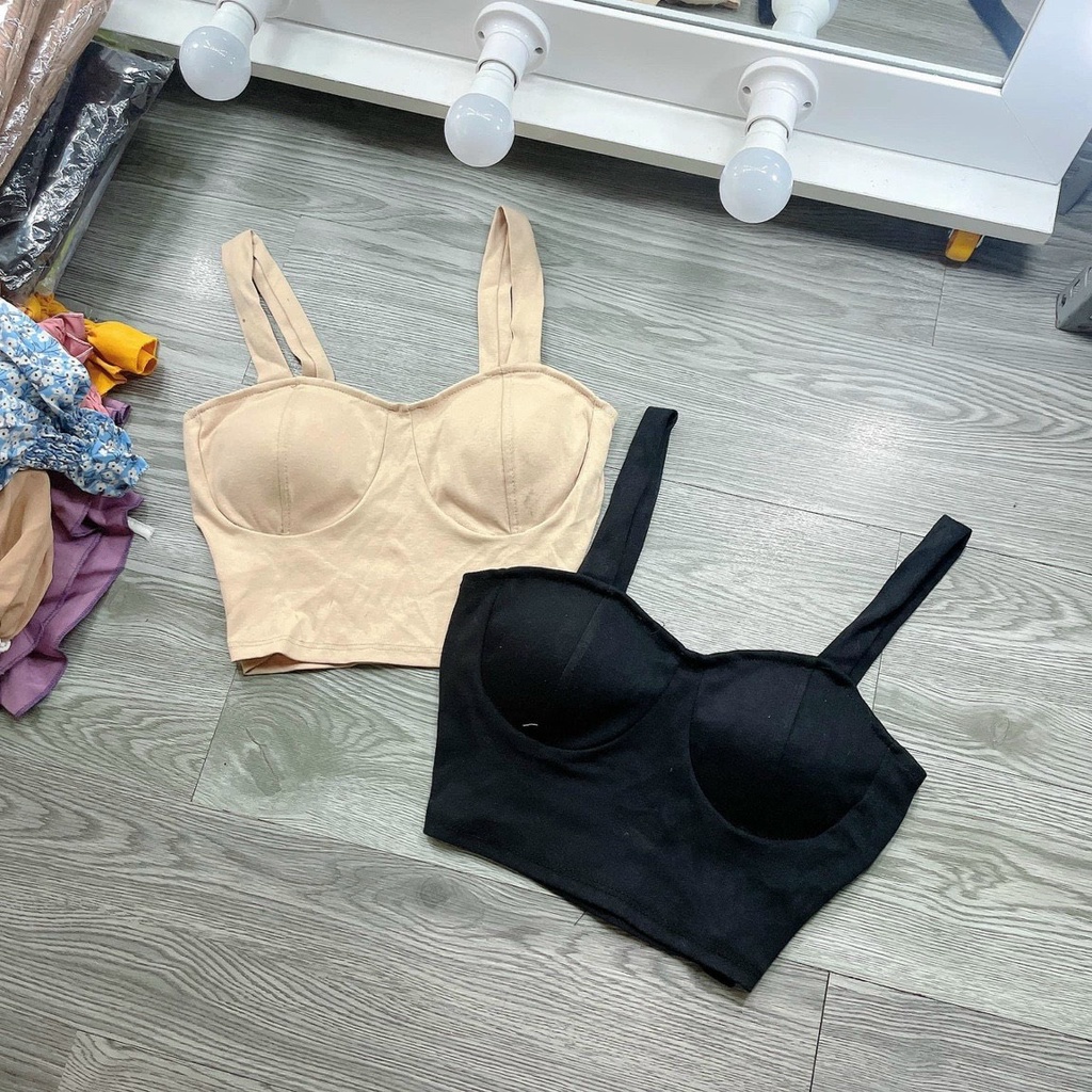 Áo hai dây mod ngực viền xích siêu sexy