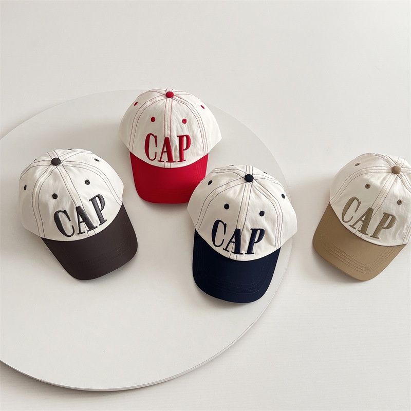 Nón Kết Thêu Chữ Nhiều Màu Sắc Cá Tính Phong Cách Hàn Quốc Dành Cho Trẻ Em