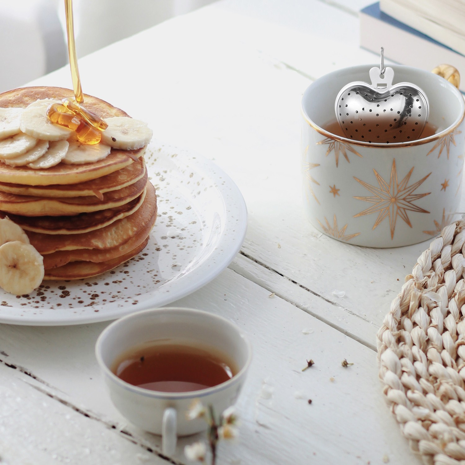 Dụng Cụ Lọc Trà Bằng Thép Không Gỉ Thiết Kế Đơn Giản Dễ Thương