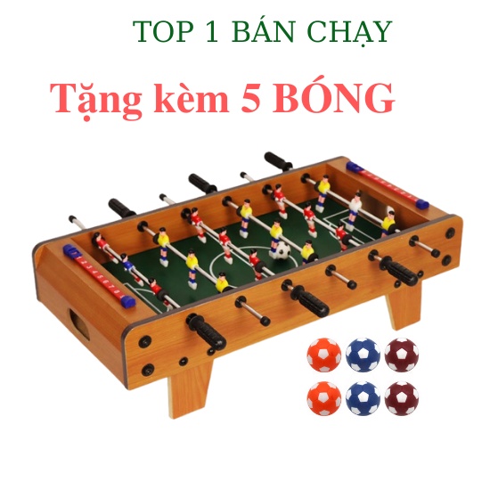 Bàn bi lắc/ banh lắc bóng đá Cỡ Lớn 6 tay cầm phù hợp cho bé và người lớn