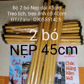 2 bó ống sáo nhựa treo tranh, ống dài 45 treo tranh 40cm