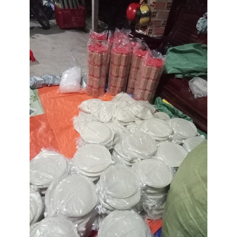 BÁNH TRÁNG PHƠI SƯơNG MỀM DẺO KÈM MUỐI TÉP HÀNH PHI + BƠ (250g bánh tráng)