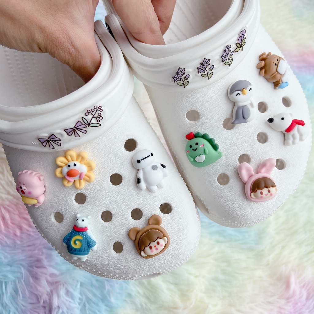 Bộ 10 Phụ Kiện Nút Giày Diy Chuyên Dụng#Phim Hoạt Hình Đại Dương Thực Phẩm