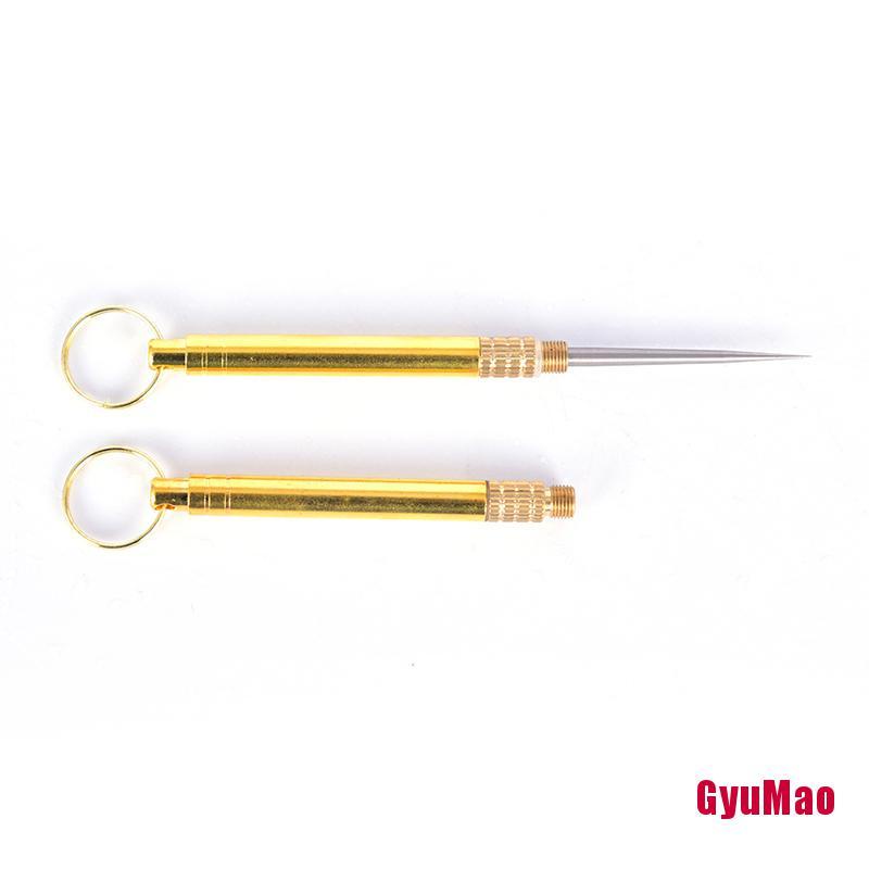 Móc Khóa Kiêm Hộp Đựng Tăm Xỉa Răng Bằng Titan EDC HDY