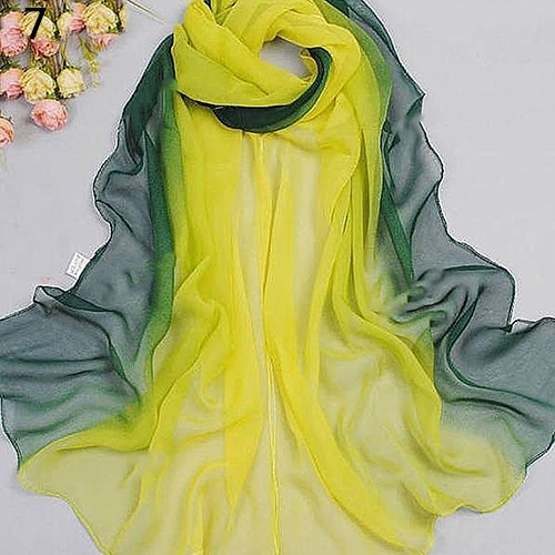 Khăn Choàng Cổ Chiffon In Họa Tiết Thời Trang Cho Nữ