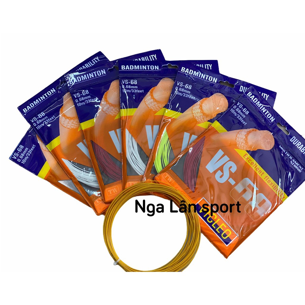Dây căng vợt VS-68 siêu rẻ, chất lượng, màu sắc đa dạng