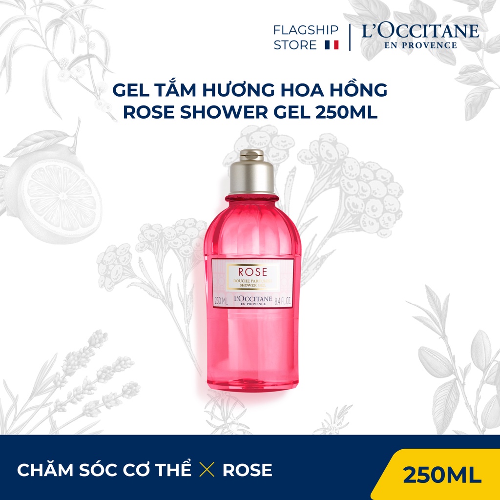 Gel Tắm Hương Hoa Hồng 250ml Rose Shower Gel L'Occitane