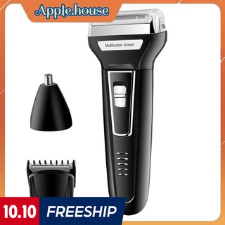 Máy cạo râu chuyên nghiệp máy cạo râu khô kemei lưỡi dao kép 3 chức năng chính