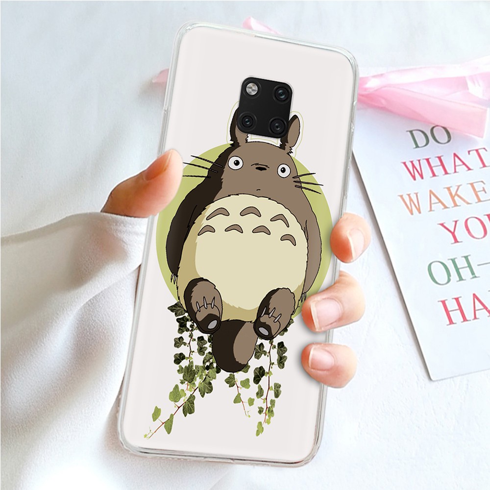 Ốp Điện Thoại Trong Suốt Hình Totoro Dễ Thương Cho Motorola Moto E4 E5 E6 Plus E6S P30 Note Z2 Play Ty75