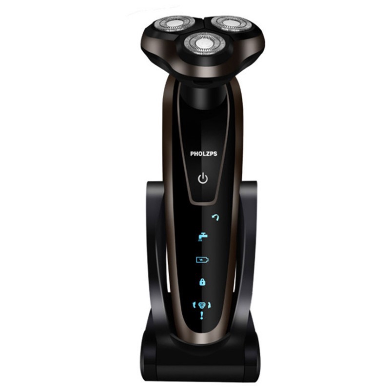 Full Body Wash Electric Shaver Smart 4D Three Knife Floating Razor Electric Razor