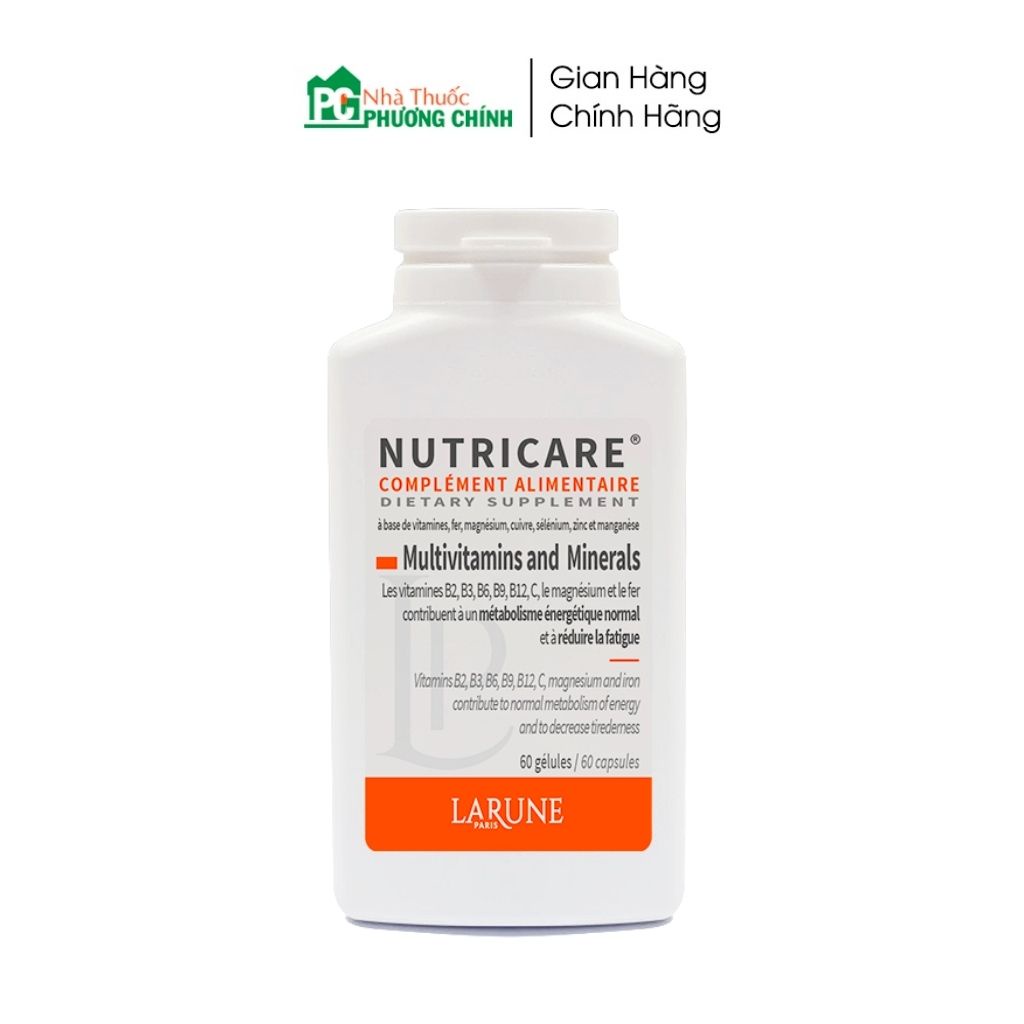 Vitamin tổng hợp Nutricare Multivitamins And Minerals tăng sức đề kháng và khoáng chất cho cơ thể (Hộp 60 Viên)